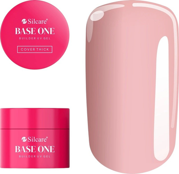 Гель для нарощування нігтів Silcare Base One Cover Thick 100 г (5902560566000)