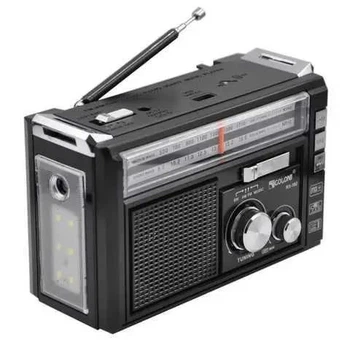 Радіоприймач на акумуляторі Golon RX-382 FM/AM/SW із ліхтарем LED Чорний