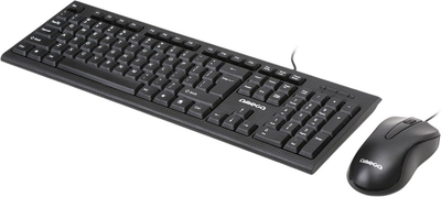 Zestaw przewodowy Omega OKM-09 USB Black (5907595455459)