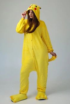 Жіноча кігурумі піжама доросла та підліткова My kigu Пікачу Жовтий S 145-155 см. (MK551015)