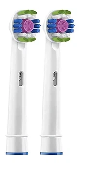 Насадки совместимые с электрической зубной щеткой Oral-B Pro 3D White 2 шт