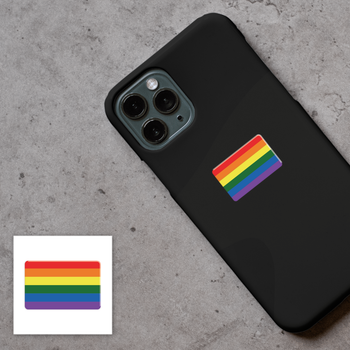 Об'ємна 3D наклейка "Rainbow" стікер для декора телефона, ноутбука, блокнота SX-314