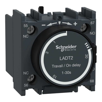 Блок задержки 0,1-30сек 1NO+1NC задержка на включение [LADT2] TeSys Deca Schneider Electric