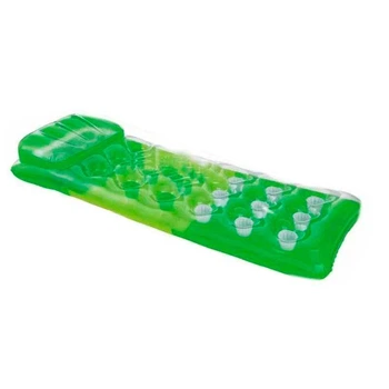 Пляжный матрас INTEX з подушкой одноместный 58890_Green