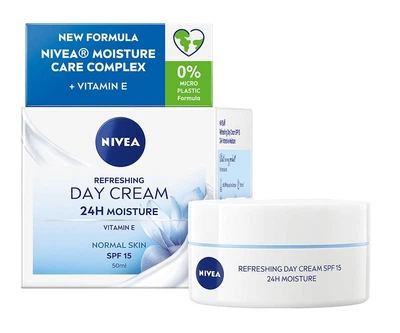 Освіжаючий денний крем NIVEA SPF 15 Інтенсивне зволоження 24 години 50 мл. (9005800227092)