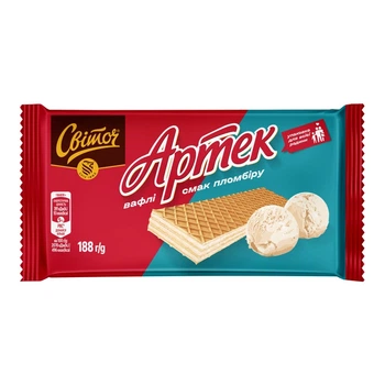 Вафли Свиточ Артек со вкусом пломбира 188 г. (8445291098916)