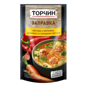 Заправка Торчин овощная с морковью луком и сладким перцем 180 г(4820001316506)