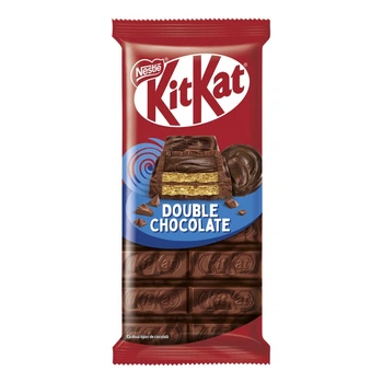Шоколад Kit Kat Double chocolate молочний та чорний з вафлею та начинкою 99 г. (3800020491478)