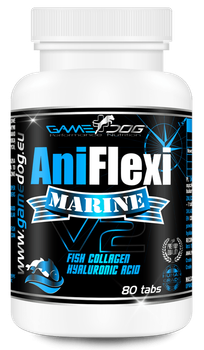 Suplement diety Game Dog AniFlexi Marine V2 ochrona stawów dla psów ze skłonnościami do alergii 80 tabletek (5904730806374)