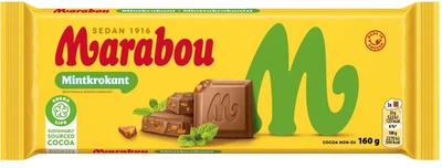 Молочний шоколад Mintkrokant Marabou 160 г 10879_marabouMintkrokant_160