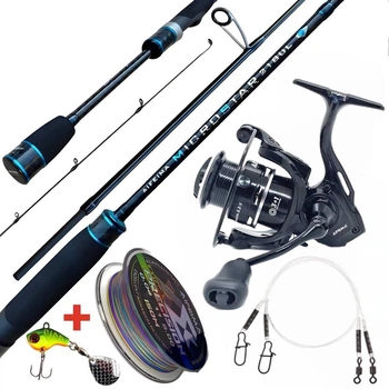 Спиннинговый комплект Feima Pike Hunter 2.18 м (1–10 г) + катушка 1000 + шнур X8 0.04 мм + подарок