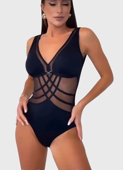 Злитий купальник Fuba 224040-1 чорний M
