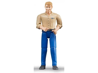 Фигурка Мужчина в голубых брюках, Bruder, 60006