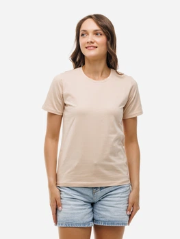 Футболка бавовняна жіноча НатаЛюкс 41235741213 L Бежева (4123574121341)