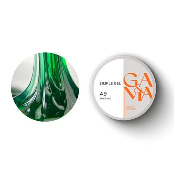 Гель моделюючий GA&MA Simple Gel №49 Emerald 15 мл
