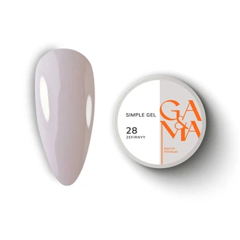 Гель моделирующий GA&MA Simple Gel №28 Zefirnyy 15 мл