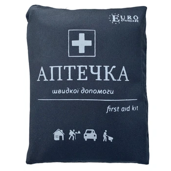 Аптечка автомобільна АМА-1 чорна сумка (19од., 24шт.)
