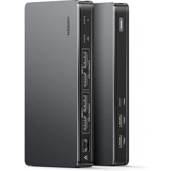 Док-станція 9-в-1 UGREEN Revodok Pro 209 4K@60hz/10 Гбіт/с/100 Вт/USB 3.2 Gen Grey (R4113130820250)