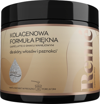 Suplement diety Reme Kolagenowa Formuła Piękna w proszku Caffe Latte o smaku waniliowym 150 g (5903031288742)