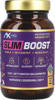Suplement diety AX Med Slim Boost Zioła + Witaminy + Minerały 60 kapsułek (5908266365206)