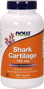 Дієтична добавка Now Foods Shark Cartilage 750 мг 300 капсул (733739032720)