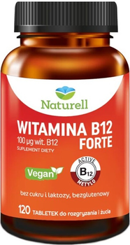 Suplement diety Naturell Witamina B12 Forte 120 tabletek (5904569250560)