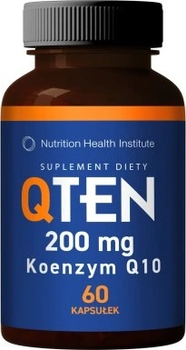 Suplement diety Nutrition Health Institute QTEN 200 mg Koenzym Q10 60 kapsułek (5907377532811)