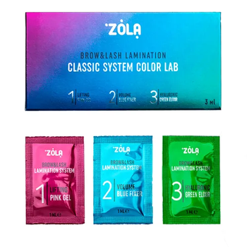Набор для ламинирования в саше Zola Color Lab 3 шт 1 мл (25991WB)
