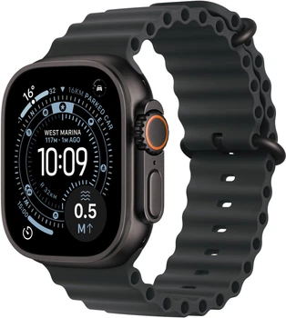 Smartwatch Apple Watch Ultra 3 GPS + Cellular 49mm Black Titanium Case with Black Ocean Band (MF0J4)