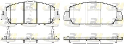 Колодки гальмівні дискові передні комплект Honda Vezel, Accord IX, HR-V II-III 12-25р Roadhouse 21548.02