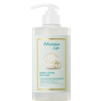 Восстанавливающий гель для душа с экстрактом жемчуга JM Solution Life Marine Cotton Body Wash 500 мл