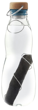 Пляшка-фільтр для води Black+Blum Eau Good у чохлі Сіра 650 мл (5060089726333)