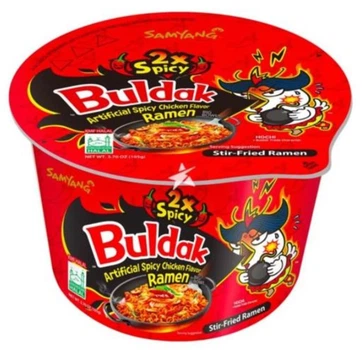 健康・医学 satuki Рамен Buldak Ramen Экстремально острый Куриный 2x Спайси Big Bowl
