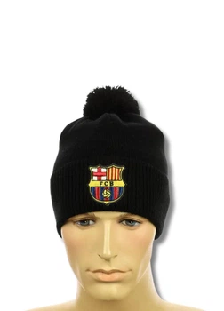 Зимняя шапка с помпоном Барселона (Barcelona) (one-size) Черный