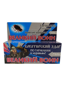 Гель-шприц Великий Воин от тараканов и муравьев 45 г