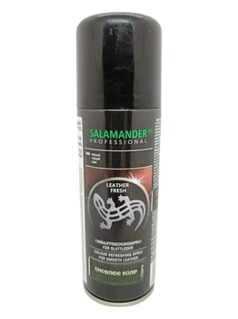 Краска восстановитель для гладкой кожи Salamander черная, 200 мл