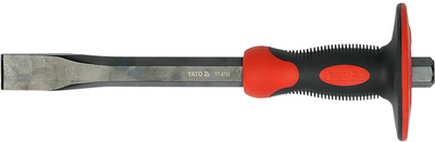 Зубило Yato YT-4700  плоске з захисною ручкою l= 300 мм b= 25 мм Cr-V (5906083947001)
