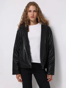 Куртка из искусственной кожи женская Colin's CL1075217ANT M Anthracite (8684112817552)