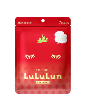 LULULUN Face Mask Tochigi Strawberry інтенсивно зволожуюча маска з полуницею, 7 шт