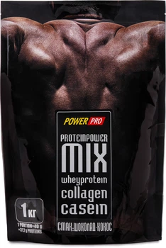 Комплексний протеїн Power Pro Mix порошок 1 кг Шоколад-кокос (4820231513324)