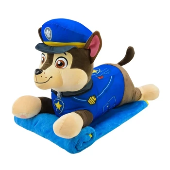 Мягкая игрушка подушка с пледом Kids Hits Paw Patrol Гонщик