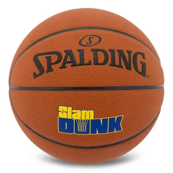 Мяч баскетбольный резиновый Spalding Slam Dunk 77935Y размер 7 для зала и улицы (Indoor/Outdoor)
