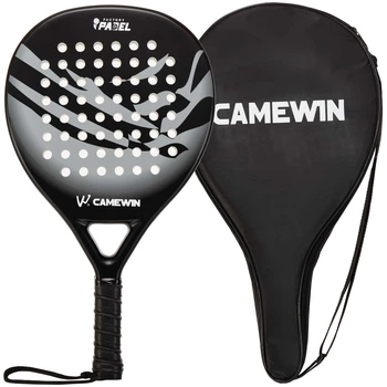 Ракетка для падел тенниса с чехлом Padel Camewin 6522 Grey-Black