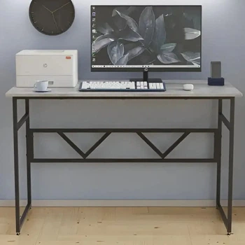 Стіл письмовий Раян Ferrum-decor 750x1400x700 Чорний метал ДСП Бетон 32 мм (FRD-106504)