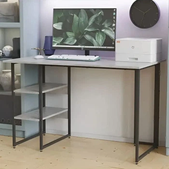 Стіл письмовий Кевін Ferrum-decor 75x120x60 Чорний метал ДСП Бетон 16 мм (FRD-106549)