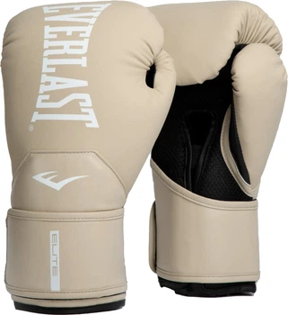 Боксерские перчатки Everlast ELITE 2 BOXING GLOVES P00003316 12 унций Бежевые (009283624163)