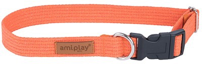Регульований нашийник Amiplay Cotton XL помаранчевий (5907563232075)
