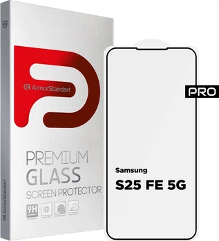 Защитное стекло ArmorStandart Pro для смартфона Samsung Galaxy S25 FE 5G Black (ARM86149)