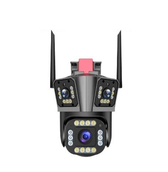 Уличная WiFi IP камера HW-SM1-20S 12Мп 3 независимых объектива, черная