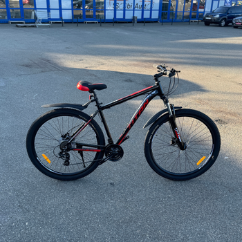 Алюминиевый найнер 29 Черный-Красный Maxus Mbike Lockout (гидравлические тормоза) горный велосипед 2025 кассета